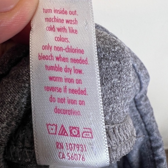 Justice Active Gray Silver Gym Shorts Athletic Girls 10 Large Walking Comfort - Picture 7 of 8